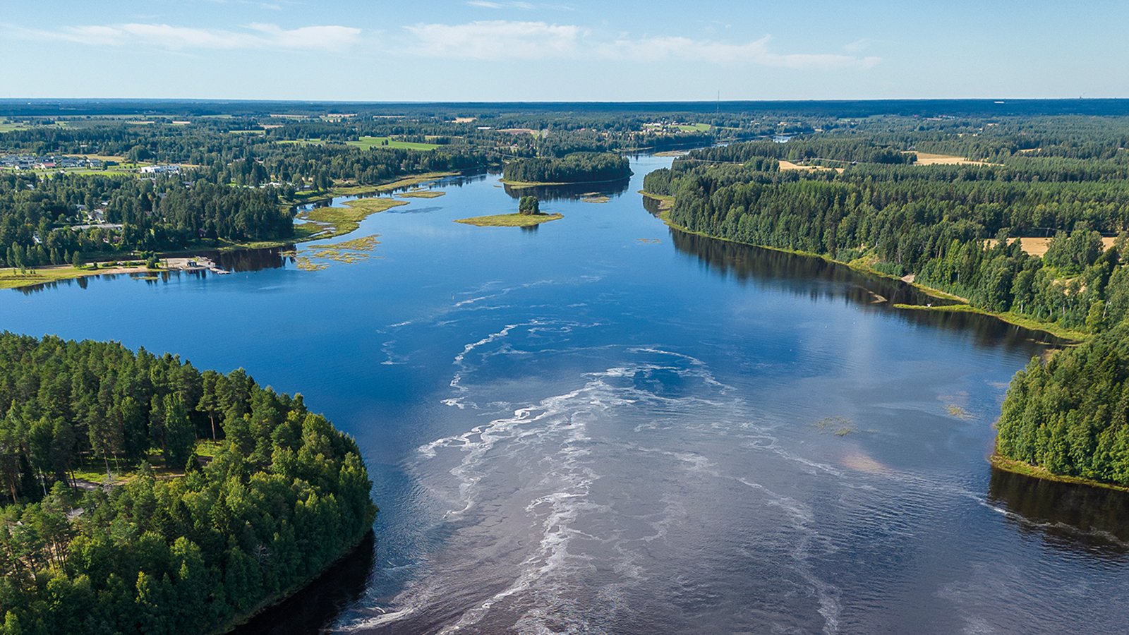 Oulujoki ilmasta kuvattuna